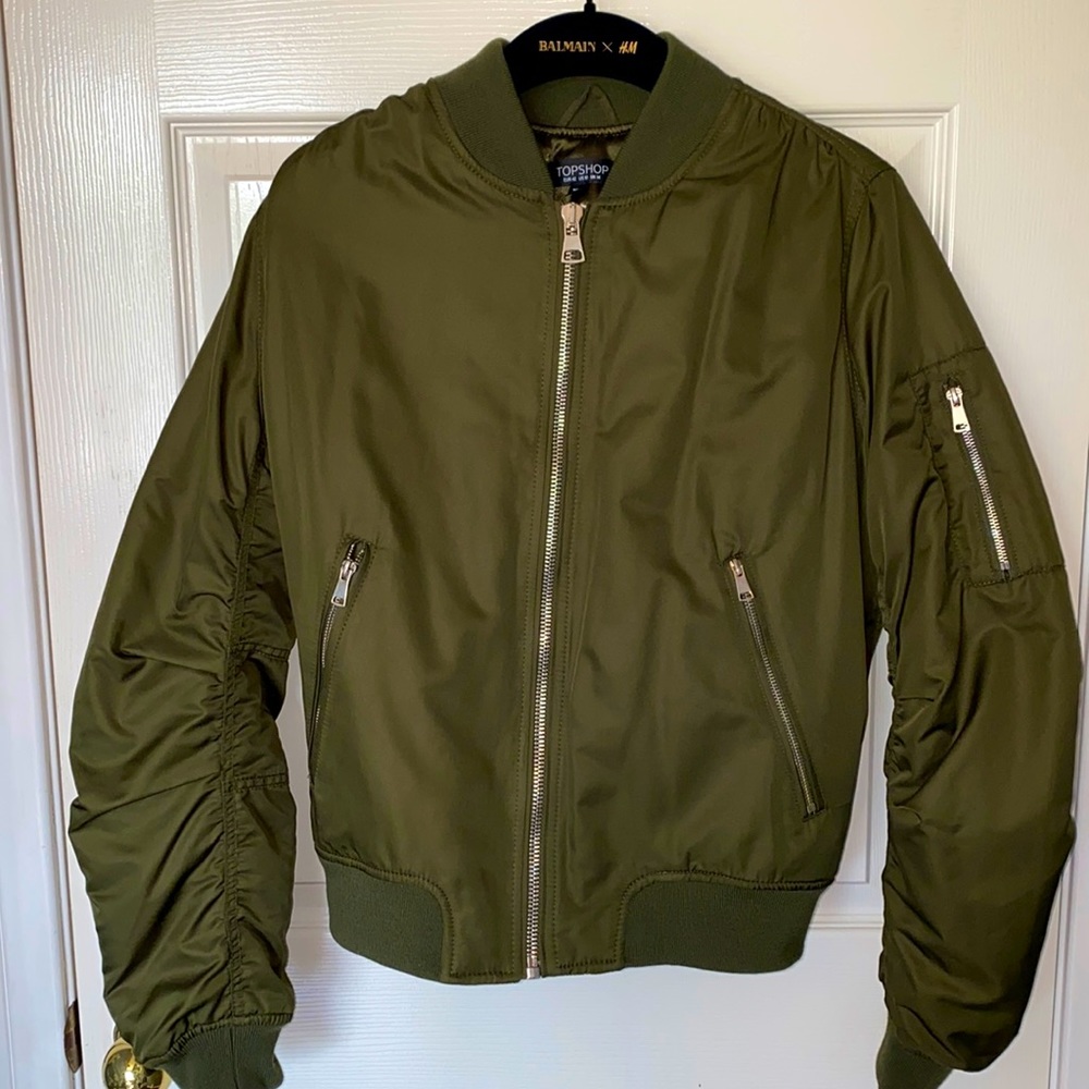 TOPSHOP Oversized Bomber Jacket